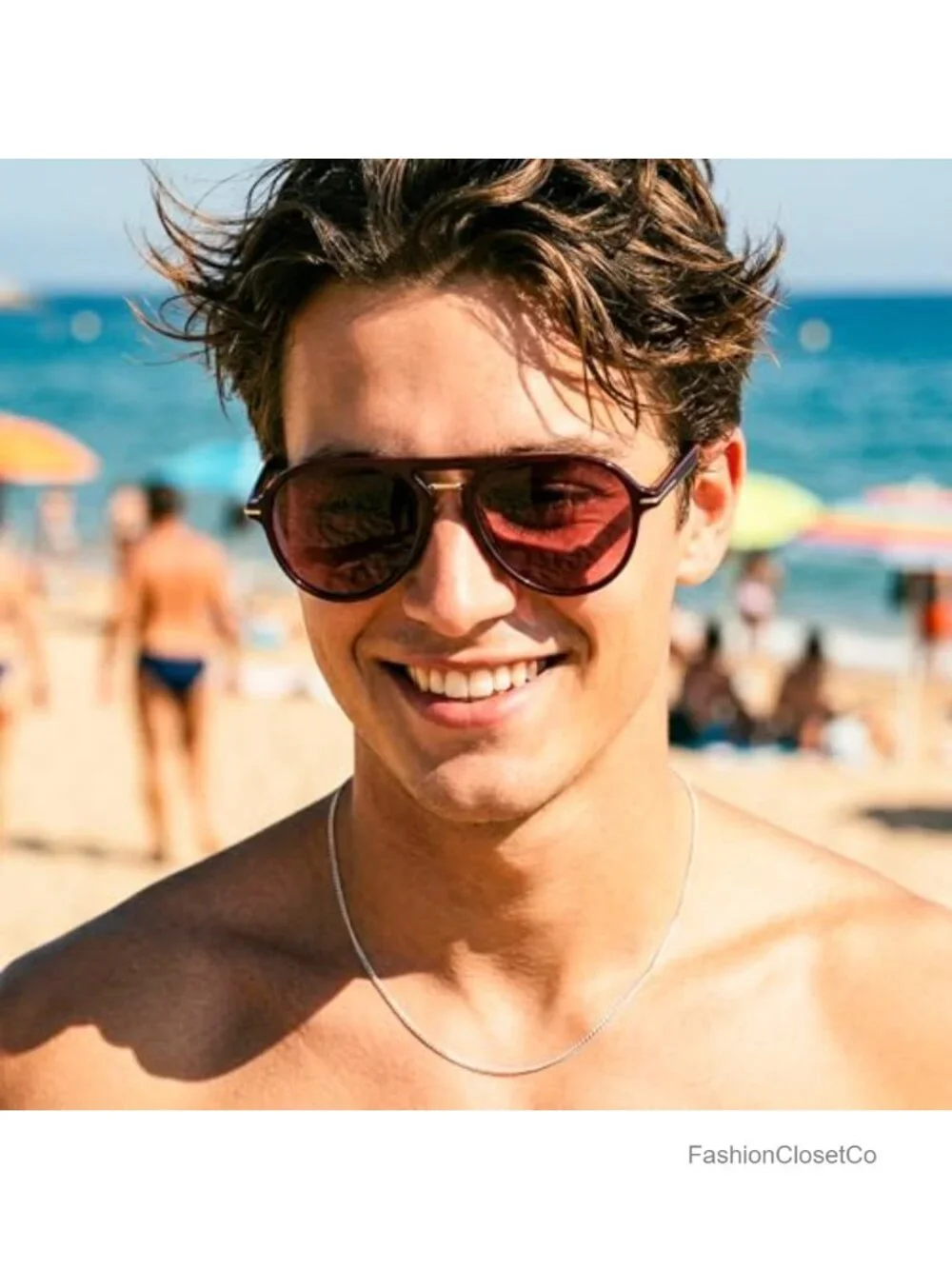 Classic Double Bridge Aviator Sunglasses with UV Protection
